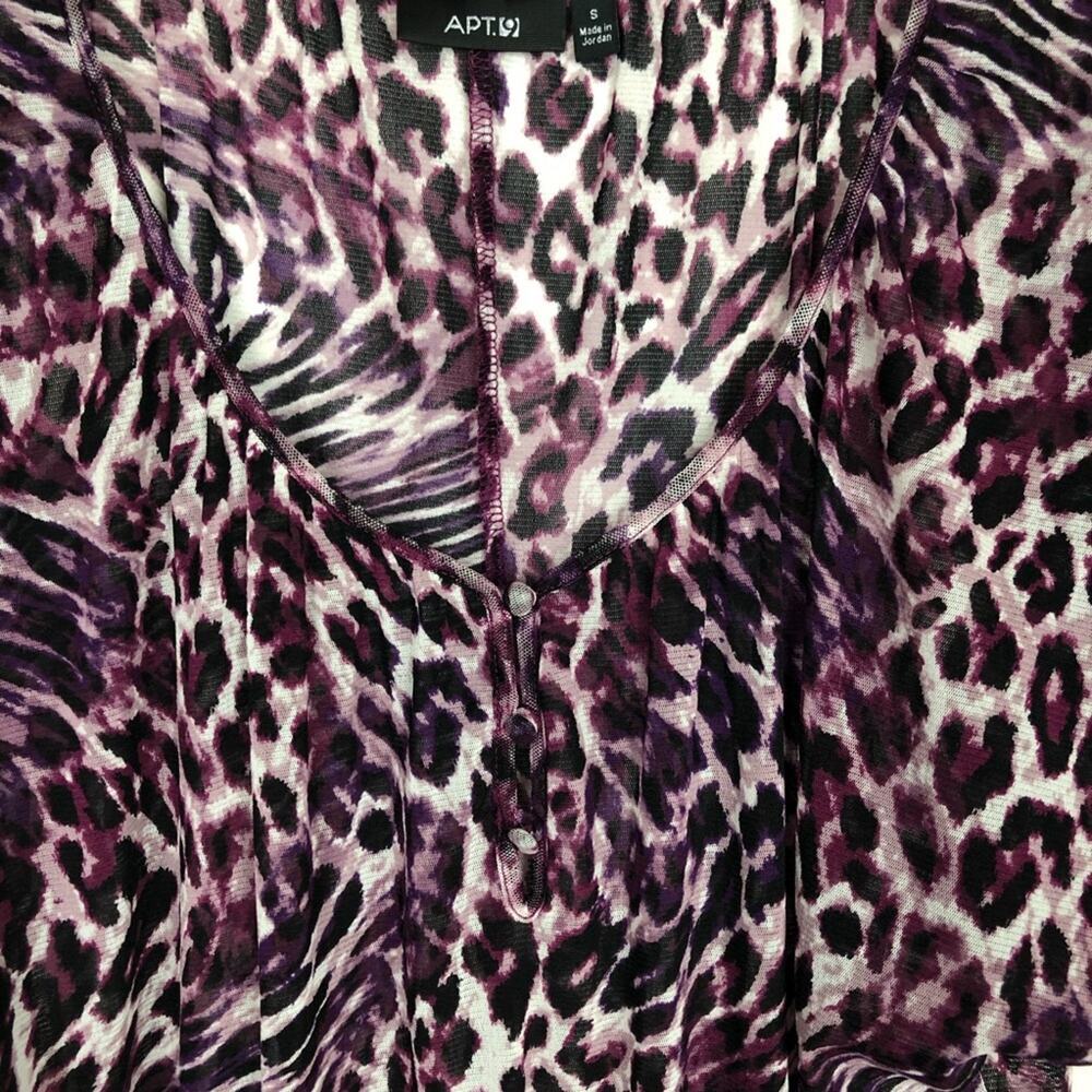 Apt. 9 Women’s Animal Print Blouse Size Small - Picture 7 of 10
